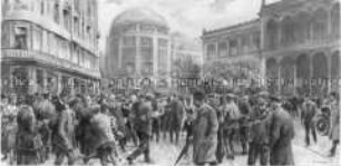 Karl Liebknecht am 1. Mai 1916 auf dem Potsdamer Platz