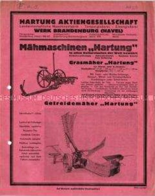 Grasmäher, Getreidemäher, Heurechen