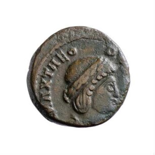 Münze, Follis, Aes 4, 337 - 340 n. Chr.?