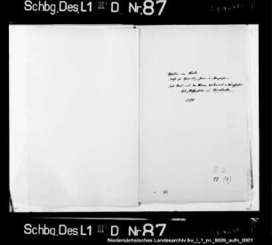 Streit zwischen Heilwig, Witwe des Borries von Münchhausen, und dem Amtmann zu Egestorf Albert Golmeier wegen des Fleischzehnten zu Rumbeck