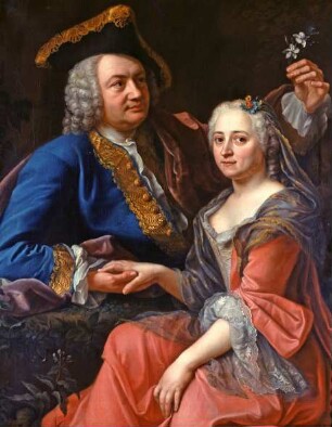 Johann Christoph Gottsched mit seiner Frau