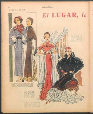 El lugar, la hora, la moda [Dibujos]