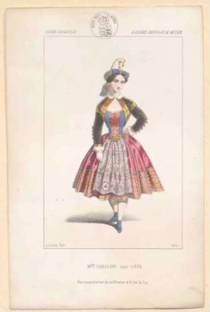 Kostümbilder aus "Galerie Dramatique": Academie Imperiale de Musique