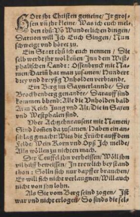 HOrt jhr Christen gemeine/ Jr gros=||sen vn jhr kleine/