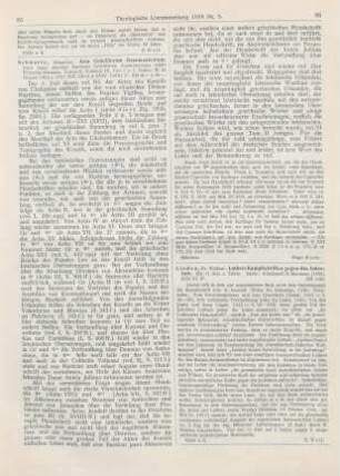 85-86 [Rezension] Rervm Chalcedonensivm collectio Vaticana