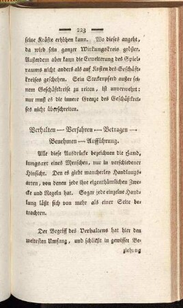 Verhalten - Verfahren - Betragen - Benehmen - Aufführung.