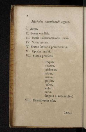 Methodus examinandi aegros.