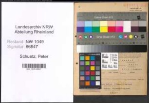 Entnazifizierung Peter Schuetz , geb. 11.03.1895 (Foerster)