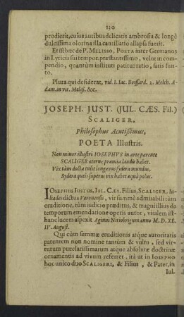 Joseph Justus (Jul. Caes. Fil.) Scaliger