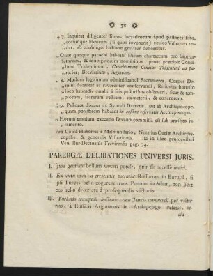 Parergae Delibationes Universi Iuris
