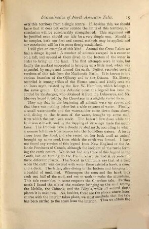 Dissemination of tales among the Natives of North America