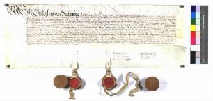 Ottilia von Starhemberg quittiert Schenk Friedrich über 610 Gulden Erbgut von ihren Eltern und ihrem Bruder Gottfried zu Limpurg.