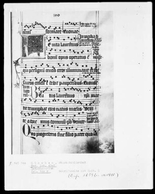 Antiphonale — Initiale L, Folio 100 recto