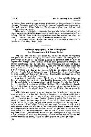 Heroische Erziehung in der Volksschule