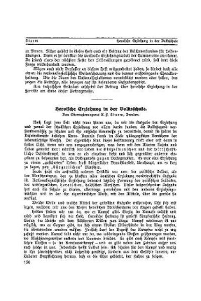 Heroische Erziehung in der Volksschule