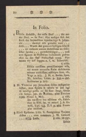 10-28, In Folio. - In Quarto.