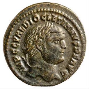Münze, Follis, 297 - 299 n. Chr.