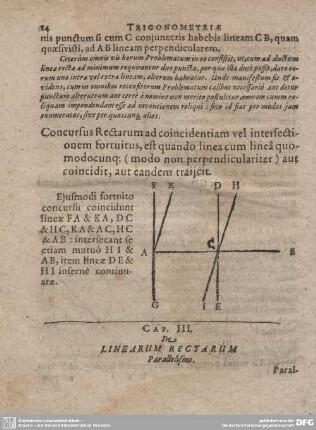 Caput III. De Linearum Rectarum Parrallelismo.