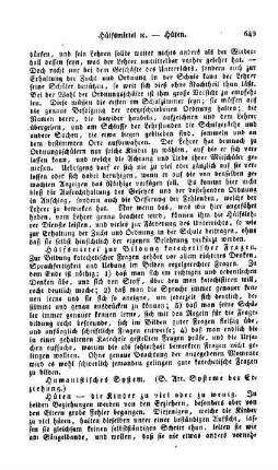 Humanistisches System, (s. Art. Systeme der Erziehung)
