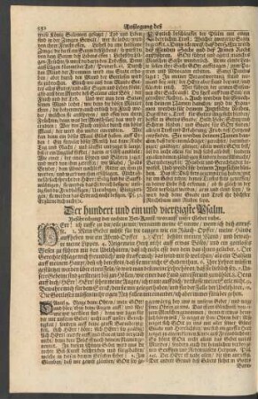 Der hundert und ein und viertzigste Psalm