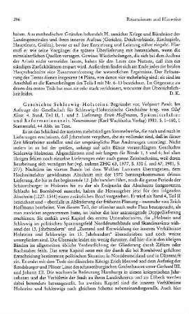 Hoffmann, Erich :: Geschichte Schleswig-Holsteins, Bd. 4, Teil 2, Lieferung 1 und 2, Spätmittelalter und Reformationszeit : Neumünster, Wachholtz, 1981