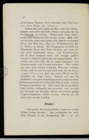 Friede!
