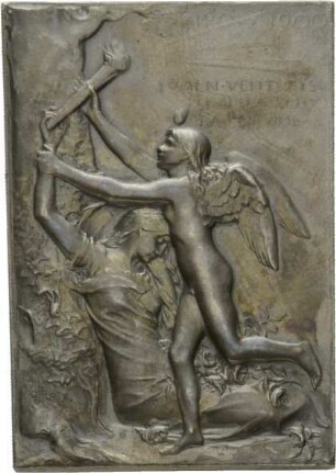 Plakette auf die Weltausstellung Paris 1900