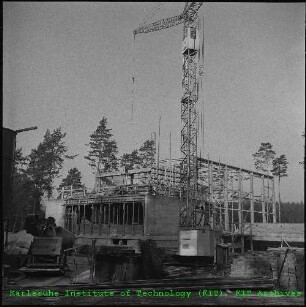 Baustelle der Entaktivierung (flüssig) der Abteilung für Strahlenschutz und Dekontamination (ASD), von Südosten