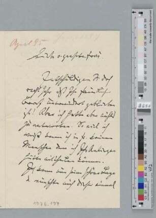Brief an Marie Janssen