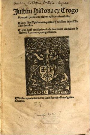 Historiae ex Pompeio Trogo Philipp.