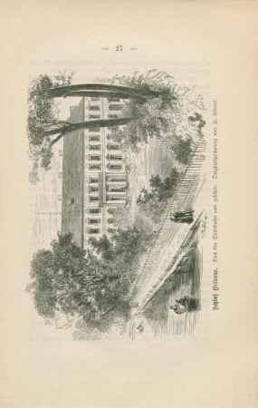 Schloß Bellevue. Von der Stadtbahn aus gesehen