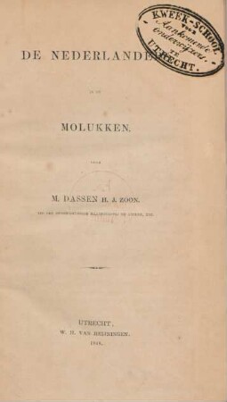 De Nederlanders in de Molukken