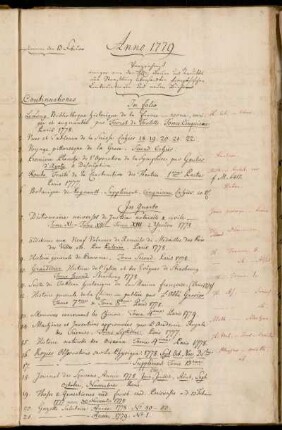 Verzeichniß einiger von den Hhn. Bauer und Treuttel aus Straßburg übersandten französischen Continuationen und neuen Bücher.