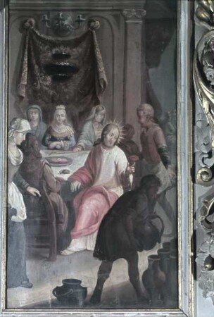 Typologische Darstellung von Szenen des Neuen Testaments — Die Hochzeit zu Kana