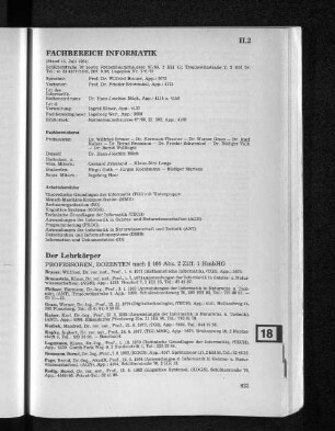 Fachbereich Informatik