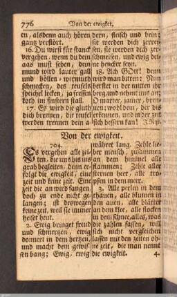 Von der ewigkeit.