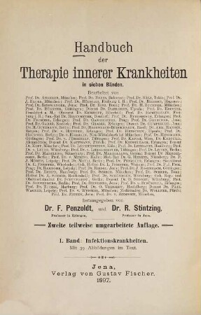 Handbuch der Therapie innerer Krankheiten : in 7 Bden, 1