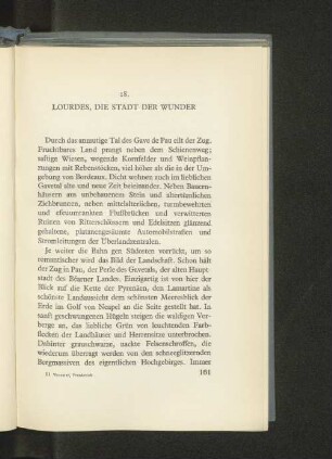18. Lourdes, die Stadt der Wunder