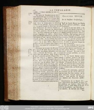Chapitre XXVIII. De la Puissance Ecclésiastique.