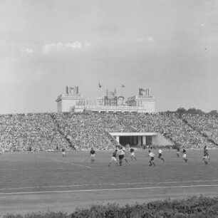 Fußballspiel im Stadion in Sofia