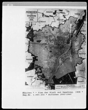 Plan der Stadt und Umgebung