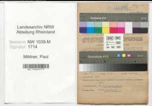 Entnazifizierung Paul Mildner , geb. 27.12.1900 (Angestellter)