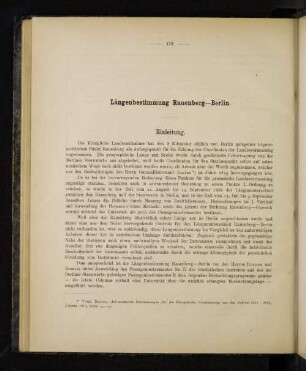 Längenbestimmung Rauenberg-Berlin.