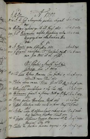 Aus Charles Marsh Englischem Catalogo. Lond. A. 1750. [Nebst beigefügten Titeln, S. 603]