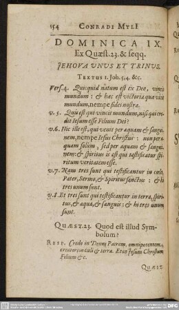 Dominica IX. Ex. Quast. 23. & seqq.
