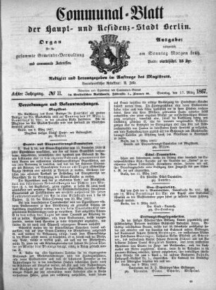 1867,11: No. 11, 17. März 1867