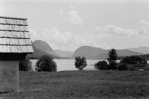 Wocheiner See : Felsformation am Ostufer des Bohinjsko jezero (Wocheiner See).