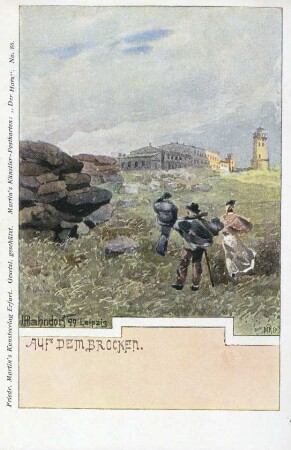 Ansichtskarte: Auf dem Brocken