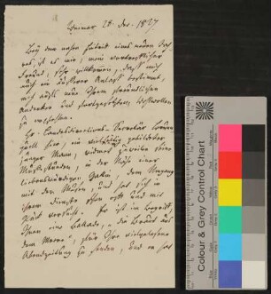 Brief von Friedrich Peucer an Unbekannt vom 28.12.1827