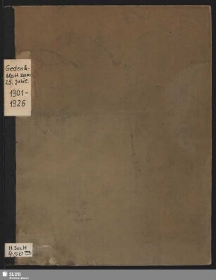 Gedenkblatt zum 25jährigen Bestehen der Himmelfahrtskirche zu Dresden-Leuben : 1901-1926